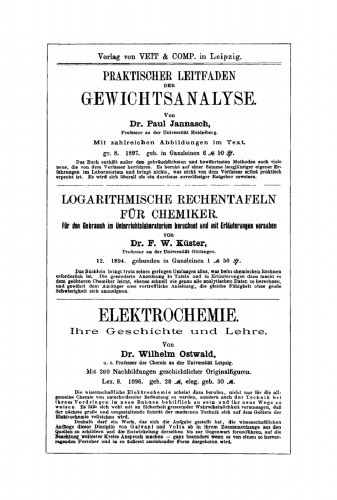 Die Praxis des organischen Chemikers