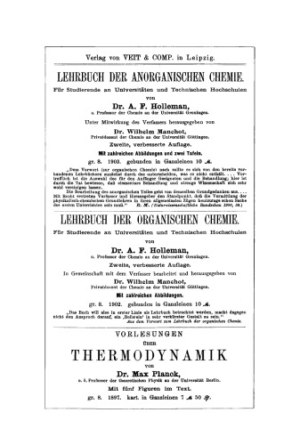 Die Praxis des organischen Chemikers