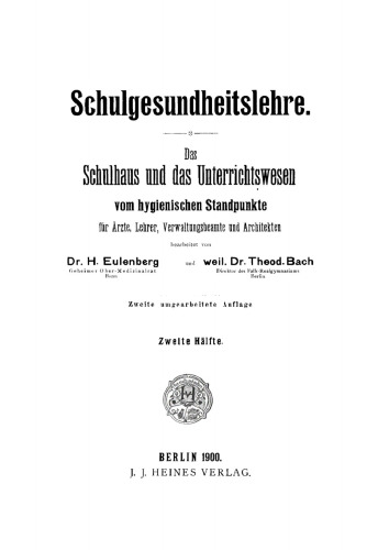 Schulgesundheitslehre: Hälfte 2