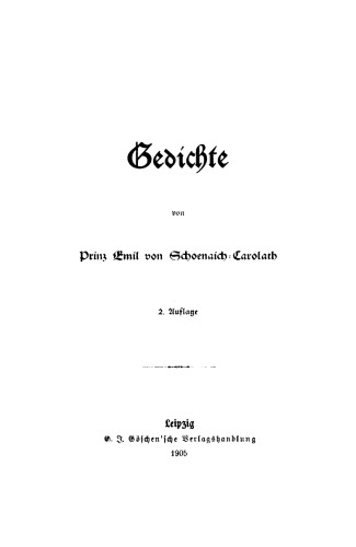 Gedichte