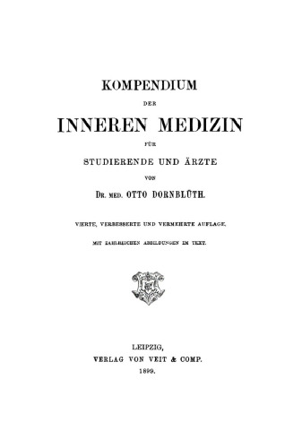 Kompendium inneren Medizin für Studierende und Ärzte
