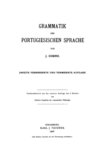 Grammatik der portugiesischen Sprache
