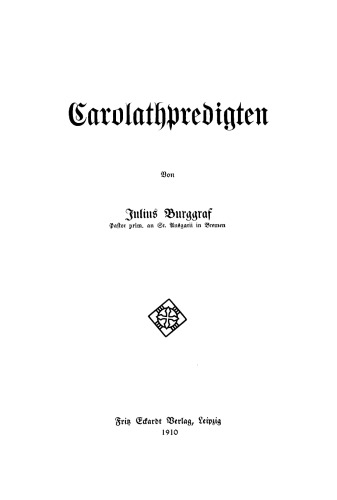 Carolathpredigten
