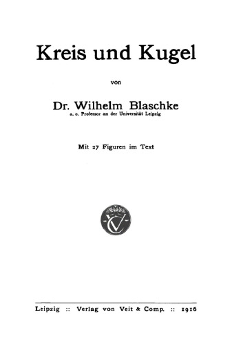 Kreis und Kugel