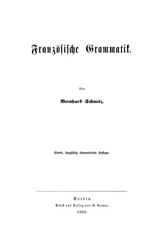 Französische Grammatik