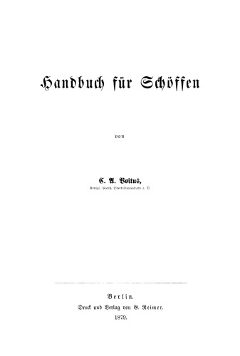 Handbuch für Schöffen