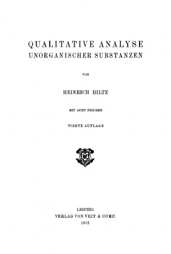 Qualitative Analyse unorganischer Substanzen