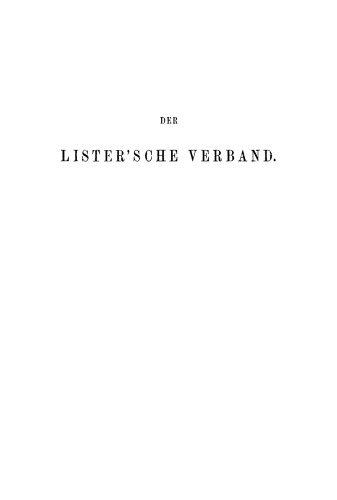 Der Lister’sche Verband