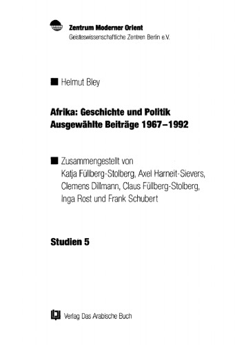 Afrika: Geschichte und Politik