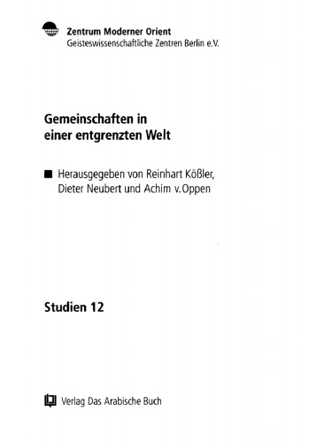 Gemeinschaften in einer entgrenzten Welt