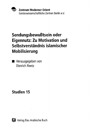 Sendungsbewußtsein oder Eigennutz