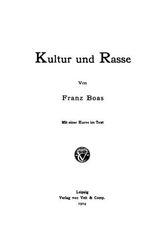 Kultur und Rasse