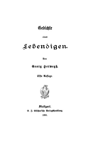 Gedichte eines Lebendigen