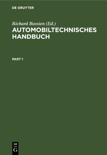 Automobiltechnisches Handbuch
