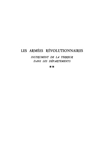 Les Armées Révolutionnaires: Volume 2