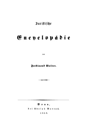 Juristische Encyclopädie