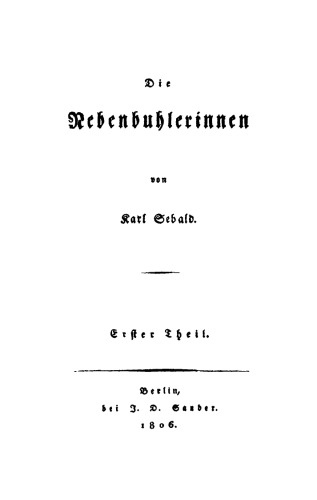 Die Nebenbuhlerinnen: Teil 1/2