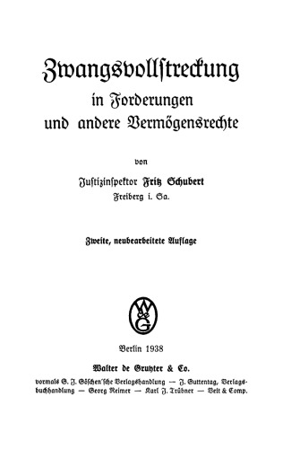 Zwangsvollstreckung in Forderungen und andere Vermögensrechte
