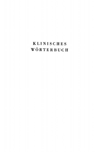 Klinisches Wörterbuch