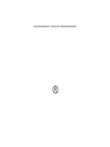 Festschrift Ulrich Middeldorf