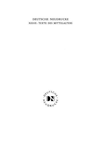 Berthold von Regensburg: Band 1