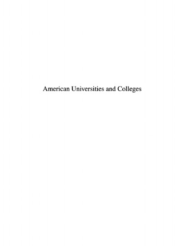 American Universities and Colleges