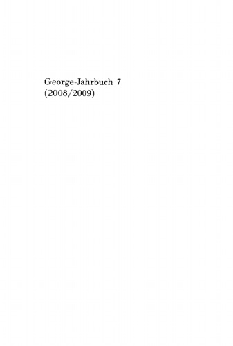 George-Jahrbuch: Band 7 2008/2009