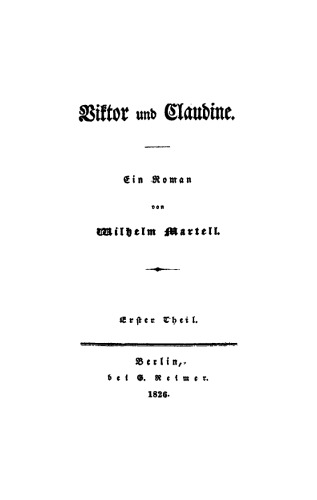 Viktor und Claudine: Teil 1