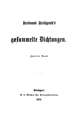 Gesammelte Dichtungen: Band 2