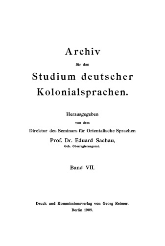 Kleine Fullah-Grammatik