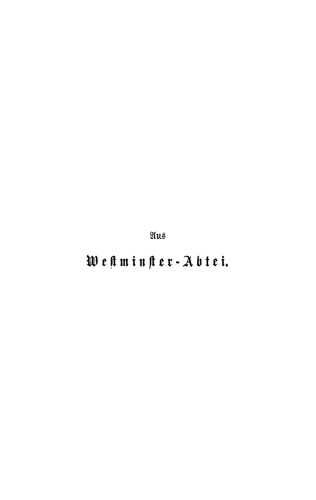 Aus Westminster-Abtei