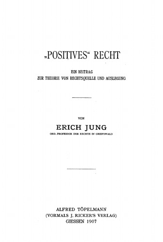 “Positives” Recht