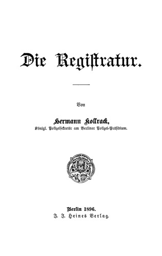 Die Registratur