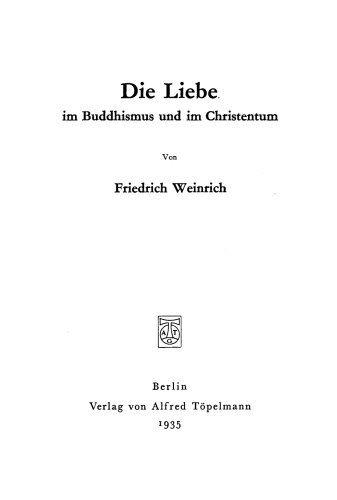 Die Liebe im Buddhismus und im Christentum