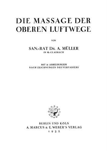 Die Massage der oberen Luftwege