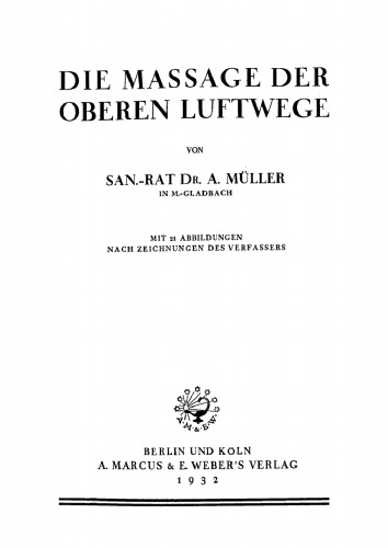 Die Massage der oberen Luftwege