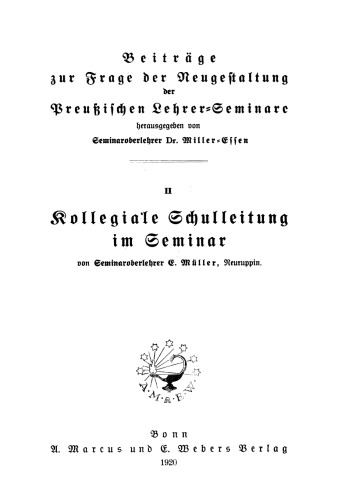Kollegiale Schulleitung im Seminar