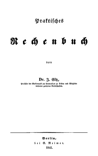 Praktisches Rechenbuch