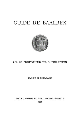 Guide de Ba‘albek