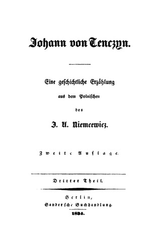 Johann von Tenczyn: Teil 3