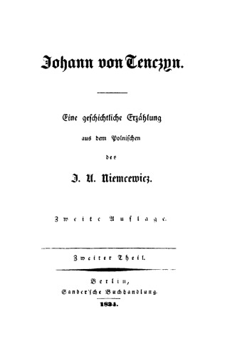 Johann von Tenczyn: Teil 2