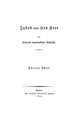 Jakob und sein Herr: Teil 2