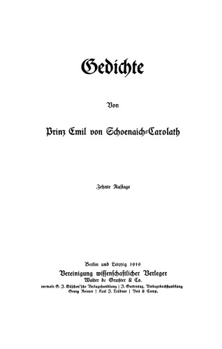 Gedichte