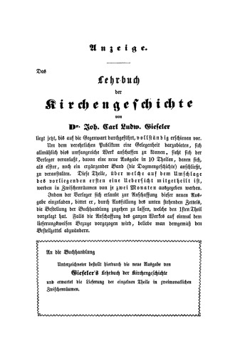 Lehrbuch der Kirchengeschichte: Band 1, Abteilung 1 [Erste Periode]
