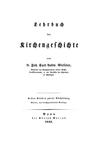 Lehrbuch der Kirchengeschichte: Band 1, Abteilung 2 Zweite Periode