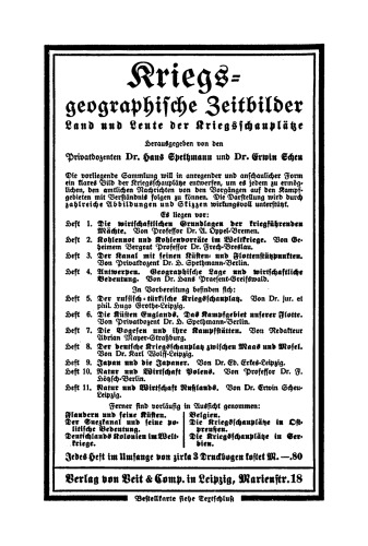 Kohlennot und Kohlen-Vorräte im Weltkriege