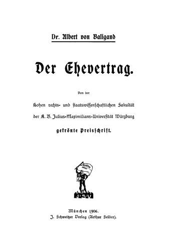 Der Ehevertrag