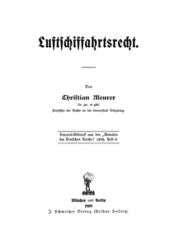 Luftschiffahrtsrecht