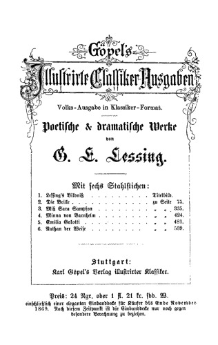 Poetische und dramatische Werke