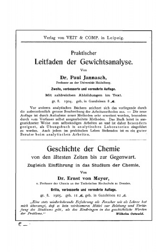 Logarithmische Rechentafeln für Chemiker